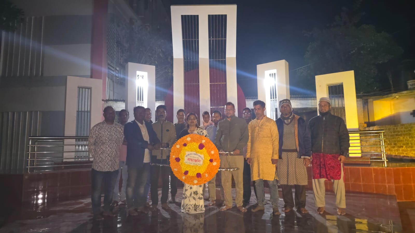 এলেঙ্গা পৌরসভার মহান শহীদ দিবস উদযাপন